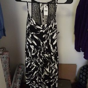 Express white and black dress